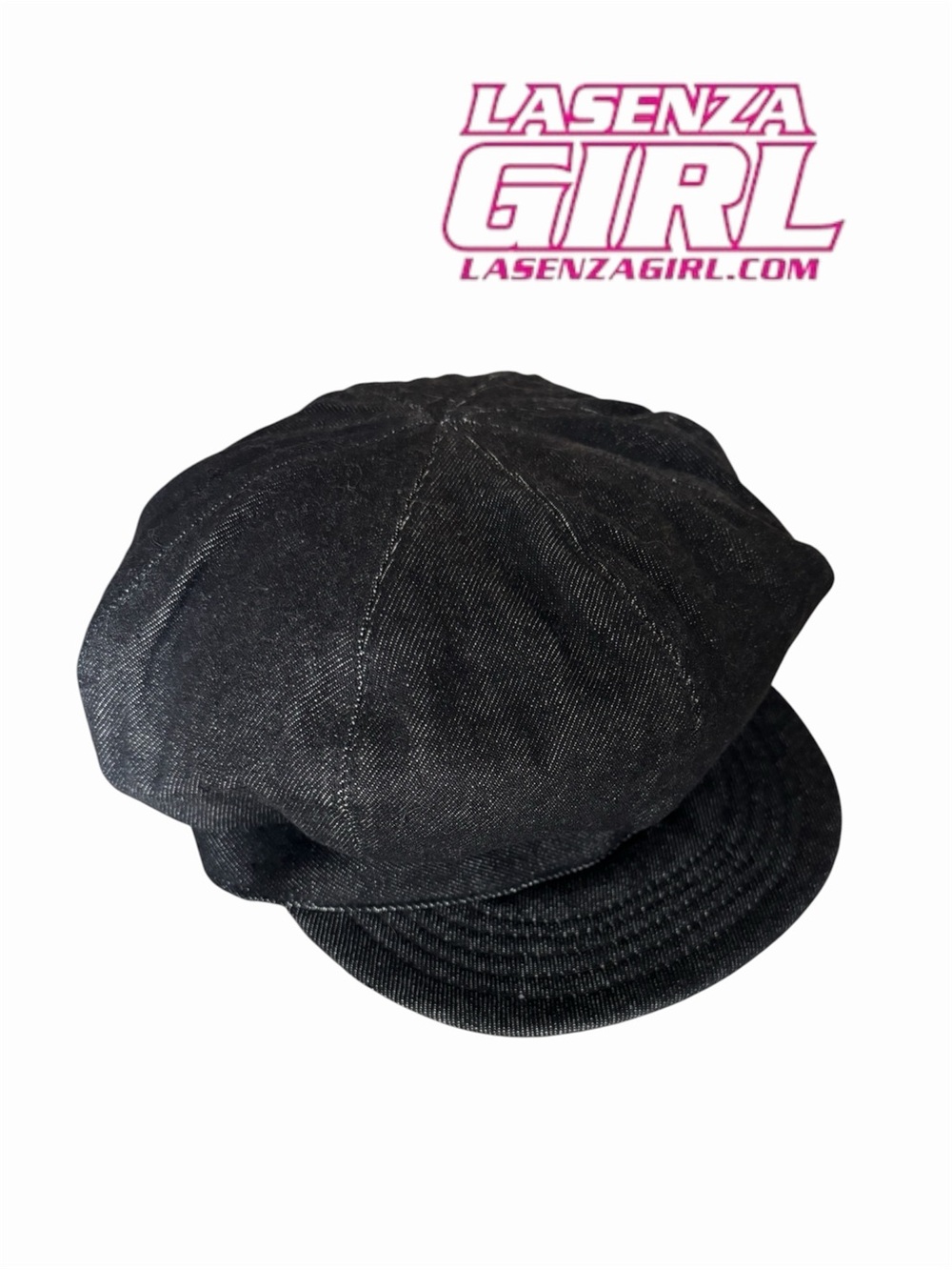 Rare Vintage Y2K La Senza Girl Denim Baker Boy Newsboy Hat - Youth XS/S